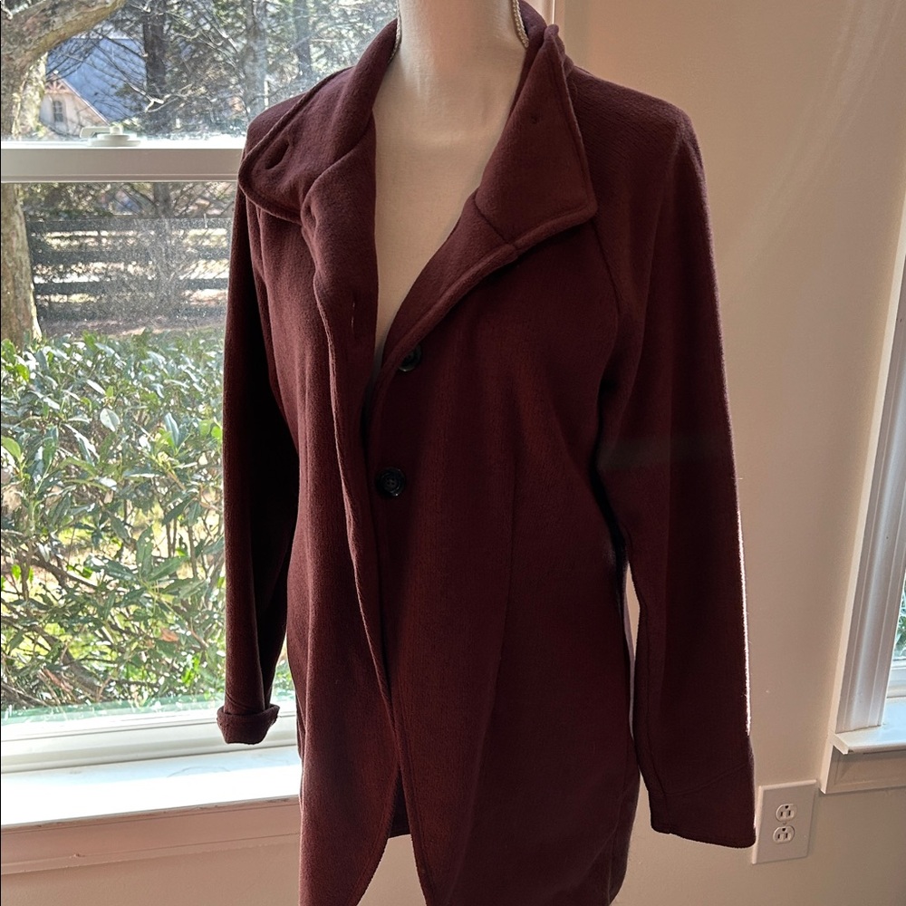 REI Maroon Button-Up Jacket